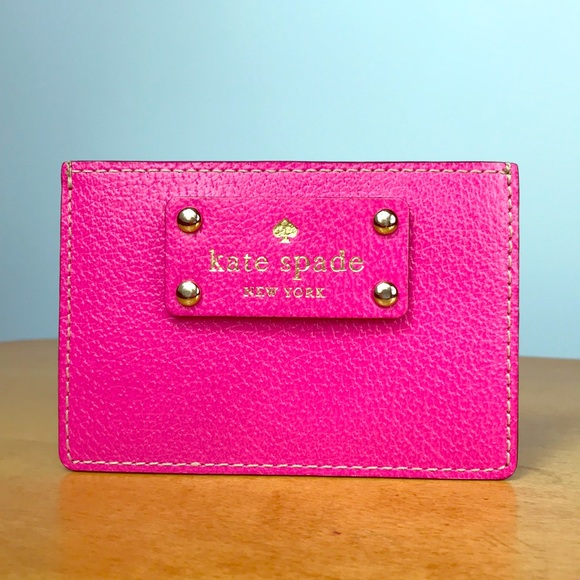 kate spade Handbags - Kate Spade ♠️ New York 💕 Pink Leather Card Holder